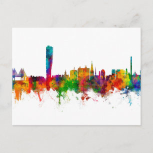 Malmo Sverige Skyline Vykort