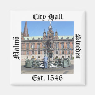 Malmö sverige - stadshus magnet