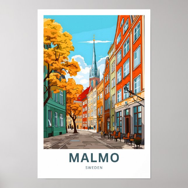 Malmo Sveriges reseutskrift Poster (Framsidan)