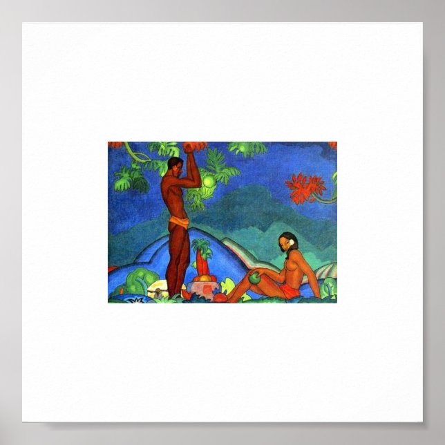 Målning av Arman Manookian circa 1920-talet. Hawai Poster (Framsidan)