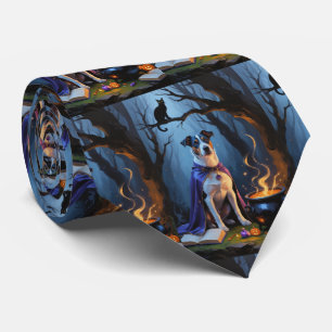 Målning av Blue Heeler-hund i fantasifull Hallowee Slips