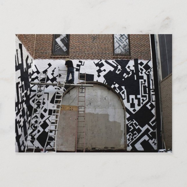 Målning av bollplanket i Capricorn,Macon Georgia Vykort (Framsida)