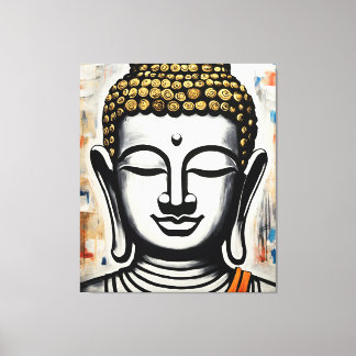 Målning av Buddha Canvas, figursatt galleri Canvastryck