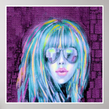 Målning av Contemporary Young Woman 2