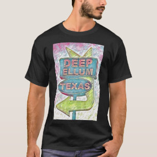Målning av Deep Ellum-skylt, Dallas Texas T Shirt