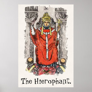 Målning av det ofantliga större arcana-Tarot Card Poster