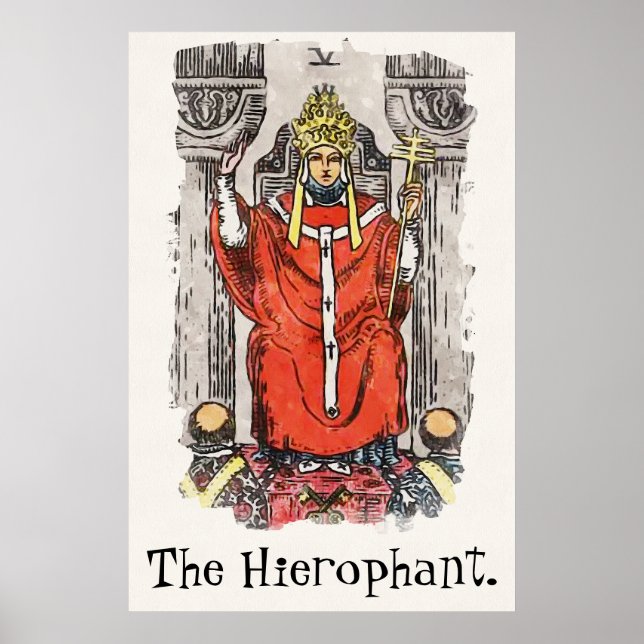 Målning av det ofantliga större arcana-Tarot Card Poster (Framsidan)