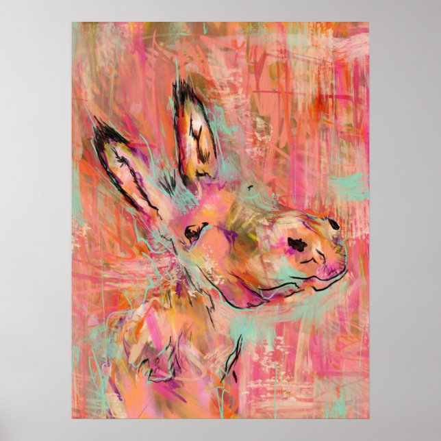 målning av donkey poster (Framsidan)