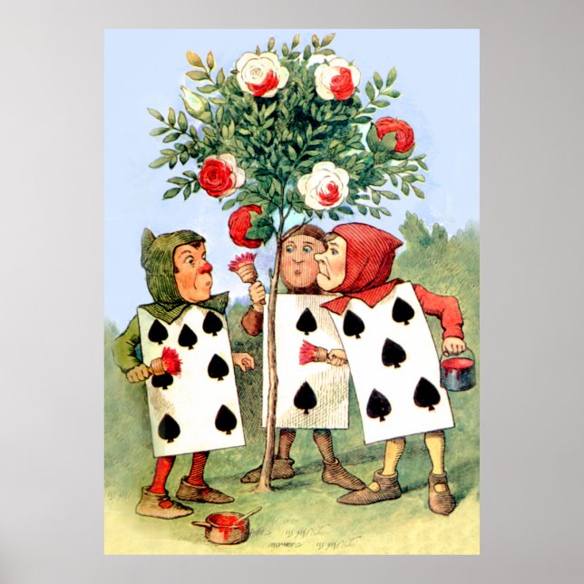 Målning av drottningens Ro i Wonderland Poster (Framsidan)