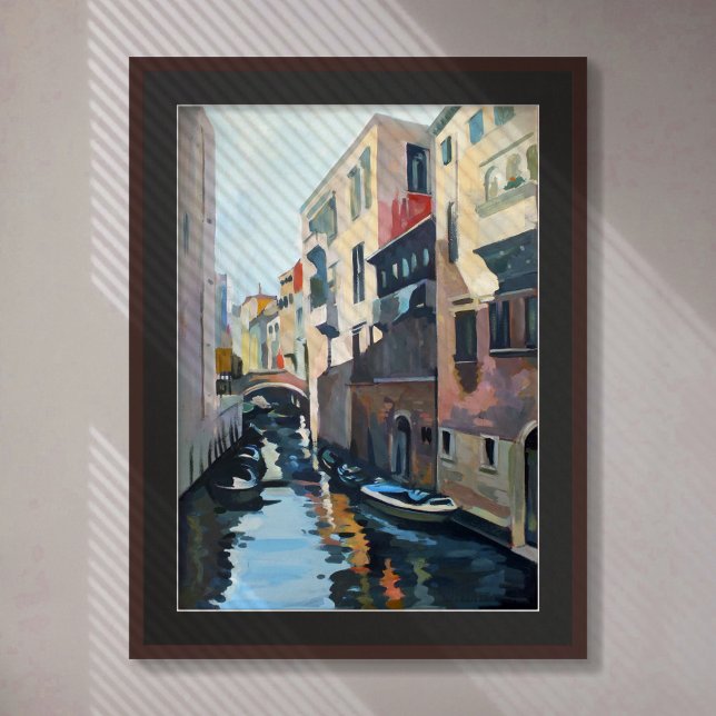 Målning av en kanal från Venedig, Italien Poster (Skapare uppladdad)