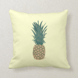 Målning av en ny ananas som är tropisk kudder kudde