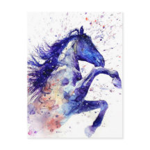 Målning av fantastisk Watercolor Horse