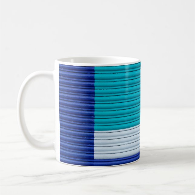 Målning av flerfärgad abstrakt kaffemugg (Vänster)