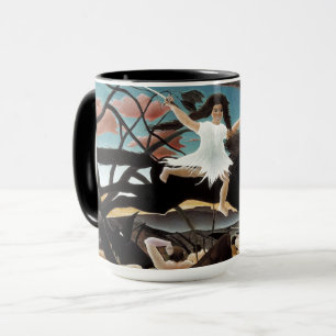 Målning av Henri Rousseau Krig (La Guerre) Mugg