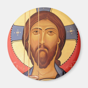 Målning av Jesus Magnet