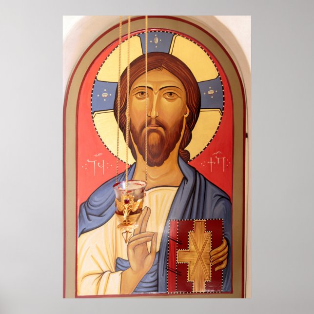 Målning av Jesus Poster (Framsidan)
