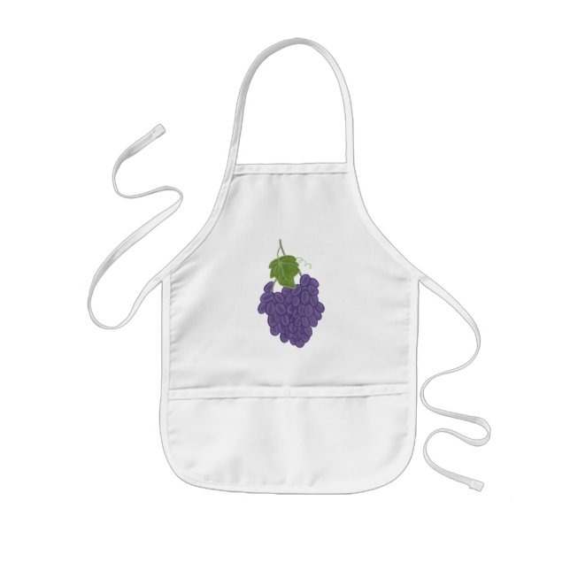 Målning av Lila Grapes Aprons Barnförkläde (Framsidan)