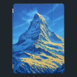 Målning av Majestic Matterhorn iPad Pro Skydd<br><div class="desc">Denna digitala grafik fångar det stora Matterhorn,  en ikonisk alpreäck som sträcker sig över den schweiziska-italienska gräns. I ett sjudande och imponerande stil betonar målningen bergsregionens storhet genom ett dynamiskt samspel mellan ljus och färg. Toppmötet glöms med gyllene gulter.</div>