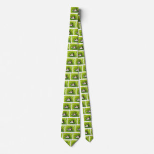 Målning av Mallard Anka Sitta, Grass Ram Tie Slips