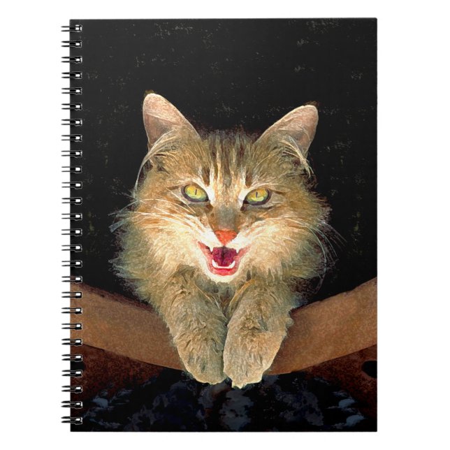 Målning av mattor - Cute Original Cat Art Anteckningsbok (Framsidan)