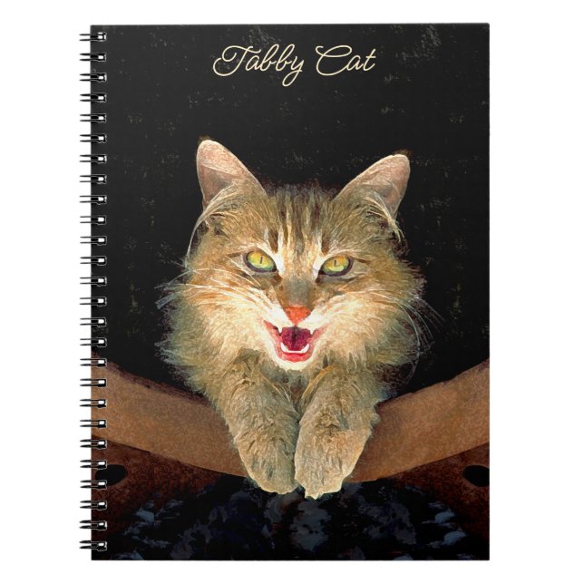 Målning av mattor - Cute Original Cat Art Anteckningsbok (Framsidan)