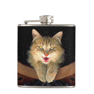 Målning av mattor - Cute Original Cat Art Fickplunta