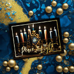 Målning av Menorah Peace and Light<br><div class="desc">Helgdag temaobjekt designade av Umua. Tryckt och avsänt av Zazzle eller deras närstående företag.</div>