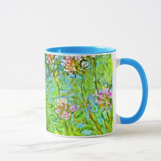 Målning av Monet-blommigt: Agapanthus Mugg (Höger)