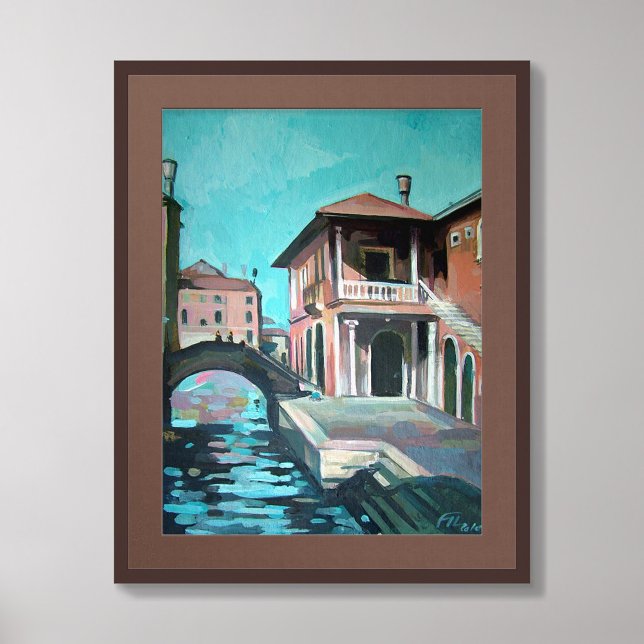Målning av Rialto Fish Market, Venedig, Italien Poster (Skapare uppladdad)