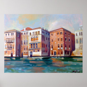 Målning av Sestiere San Marco Venedig, Italien Poster