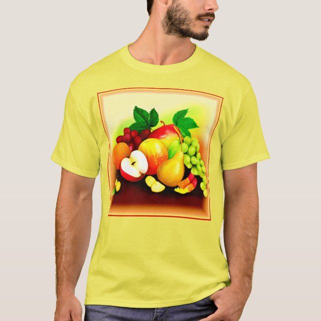 Målning av tropiska frukter. Köp nu T Shirt (Framsida)