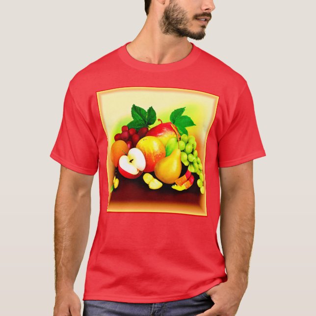 Målning av tropiska frukter. Köp nu T Shirt (Framsida)