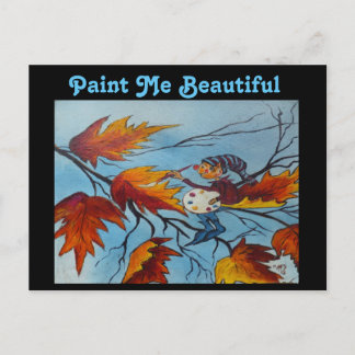 Målning av vykort Ann Hayes Pixie-färg