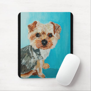 Målning av Yorkshire Terrier av Alfred Fox Musmatta