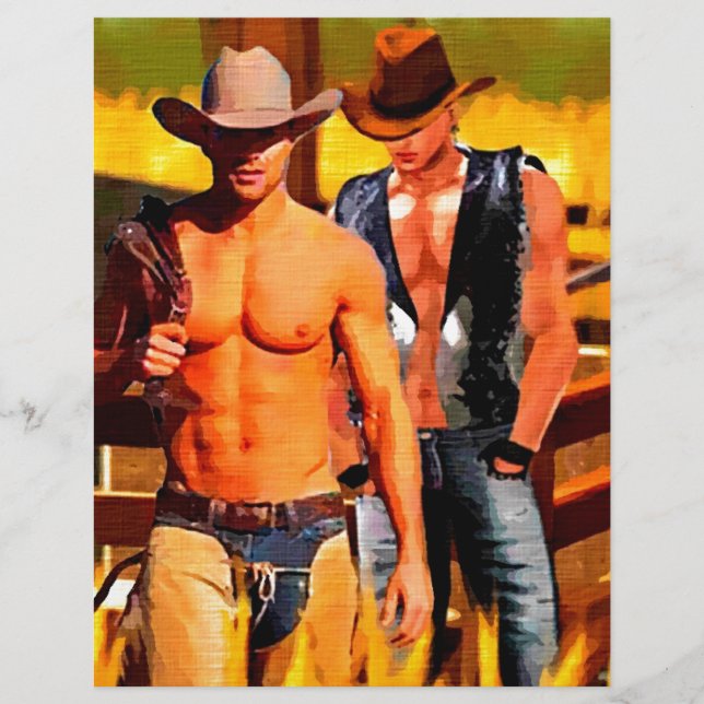 Målning: Cowboy Corral (Framsida)