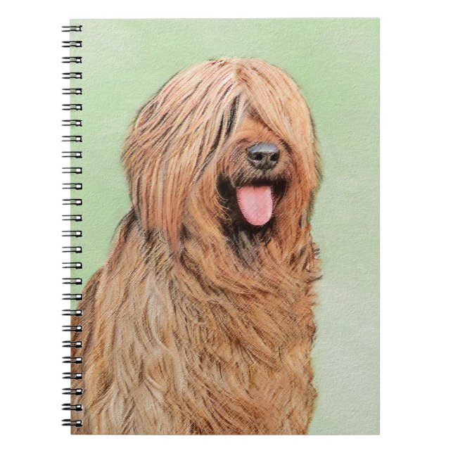 Målning - Cute Original Hund Art Anteckningsbok (Framsidan)