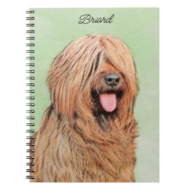 Målning - Cute Original Hund Art Anteckningsbok (Framsidan)