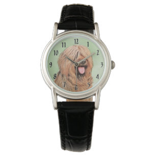 Målning - Cute Original Hund Art Armbandsur
