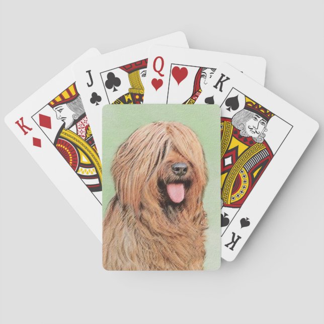 Målning - Cute Original Hund Art Casinokort (Baksidan)