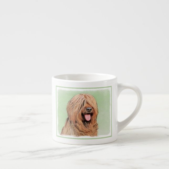 Målning - Cute Original Hund Art Espressomugg (Höger)