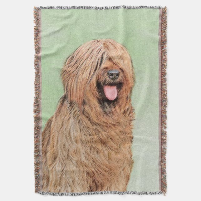 Målning - Cute Original Hund Art Filt (Framsidan Vertikal)
