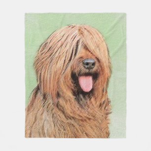 Målning - Cute Original Hund Art Fleecefilt