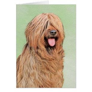 Målning - Cute Original Hund Art Hälsningskort
