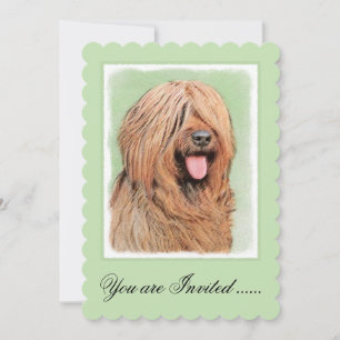 Målning - Cute Original Hund Art Inbjudningar