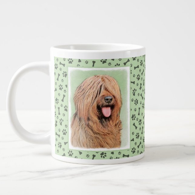 Målning - Cute Original Hund Art Jumbo Mugg (Vänster)