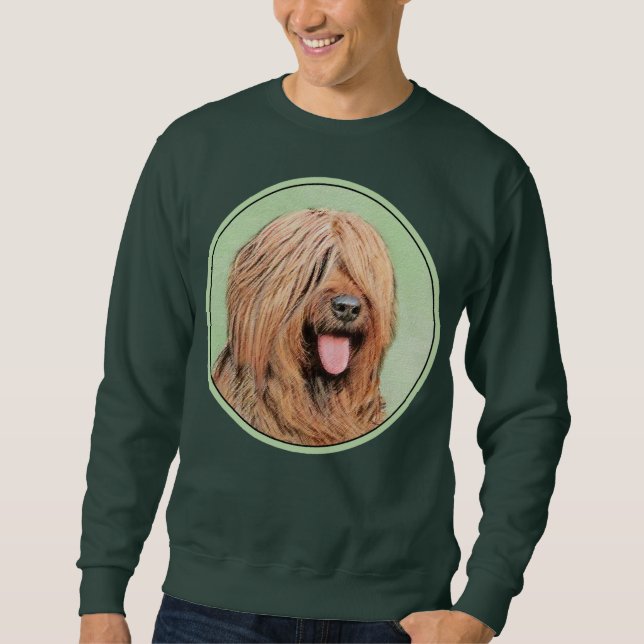 Målning - Cute Original Hund Art Lång Ärmad Tröja (Framsida)