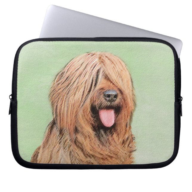 Målning - Cute Original Hund Art Laptop Fodral (Framsidan)