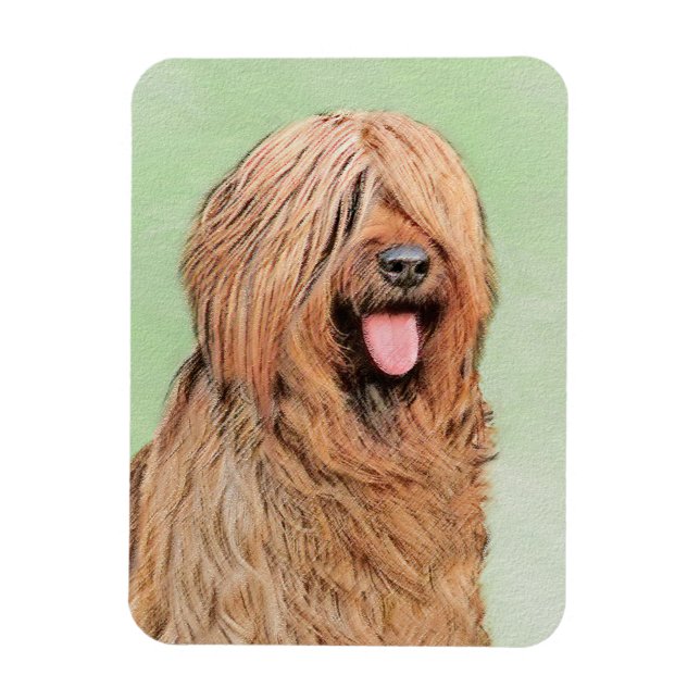 Målning - Cute Original Hund Art Magnet (Vertikal)