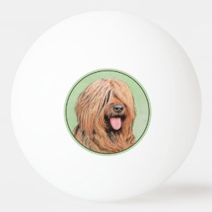 Målning - Cute Original Hund Art Pingisboll