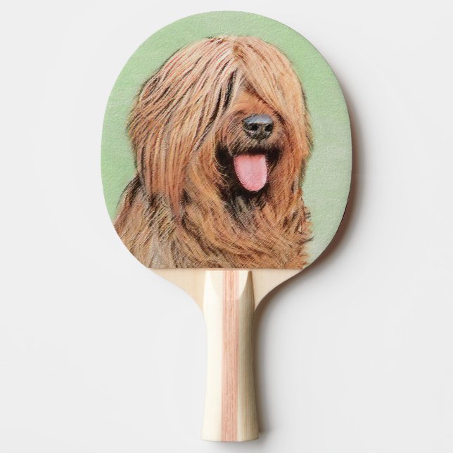 Målning - Cute Original Hund Art Pingisracket (Framsidan)